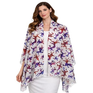 Écharpe élégante en soie modal à imprimé numérique pour femme, légère et douce, châle de créateur haut de gamme, idéal pour le quotidien - Product Image 1