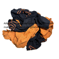 Chiffons de vêtements usagés de couleur foncée 100 % coton pur, issus de l'industrie, en balles de 10 kg, de provenance américaine, marque Brandmar Group LLC