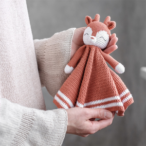 Nouveau-né bébé baptême cadeau sécurité sucette couette Crochet cerf couette Amigurumi <span class=keywords><strong>renne</strong></span> couette - Product Image 1