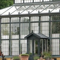Invernadero de hierro forjado estilo victoriano con vidrio aislante Sunroom