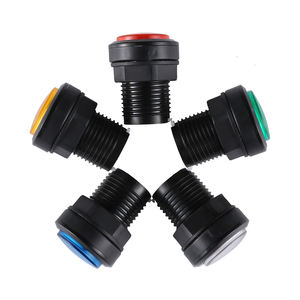 Bouton poussoir RVB pour borne d'arcade, 33-45mm, avec <span class=keywords><strong>lampe</strong></span> LED plate, 12V/5V, éclairé, en acier inoxydable et plastique, rechargeable, DIY, version anglaise - Product Image 6