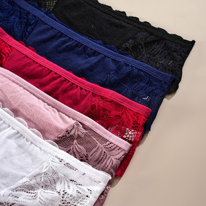 Nuevo Estilo de Bragas de Encaje Triangulares para <span class=keywords><strong>Mujer</strong></span>, Lencería Sexy con Forro de Algodón, Semitransparentes, Sin Costuras, Suaves, Ropa Interior de Puro Deseo - Product Image 6