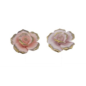 <span class=keywords><strong>Porcelaine</strong></span> artisanale, mini fleurs en céramique, pour artisanat, fait à la main, décoration de luxe pour maison, diy bricolage - Product Image 6