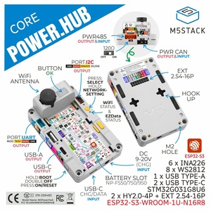 Lập trình điều khiển quản lý điện năng m5stack <span class=keywords><strong>powerhub</strong></span> IOT phát triển Kit với ESP32-S3 xtensa LX7 - Product Image 5
