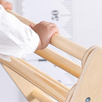Juguetes Educativos Ecológicos, Coloridos, de Madera de Pino, Estructura de Escalada para Niños, Gimnasio Interior y Exterior, Toboganes Montessori