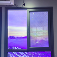 Conception de fenêtres pour la maison Profil double vitrage à impact d'ouragan personnalisé Fenêtres et portes Cadre en verre Fenêtre coulissante en aluminium