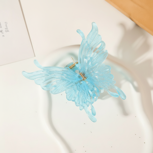 Vendita calda di tendenza Vintage ragazze accessori per la decorazione dei capelli stile dolce da 5cm clip a scatto con fiocco in resina di perline elegante e carino - Product Image 1