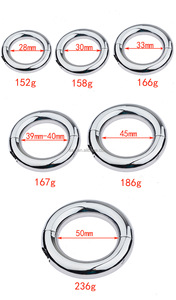 SacKnove Gewicht Penis verlängerte Erektion Workout Phallus Sexspielzeug Vorhaut Widerstand Hodensack Druck Metall Cockring für Männer - Product Image 3
