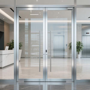 <span class=keywords><strong>Porte</strong></span> en aluminium durable <span class=keywords><strong>Porte</strong></span> à battant en verre aluminium de haute sécurité pour balcon, jardin et maison Conception antivol - Product Image 3