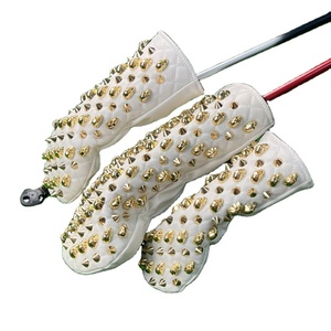 Couverture de club de golf en cuir PU imperméable avec rivet brodé et nouvelle couverture de casquette de golf personnalisable avec logo en bois - Product Image 5