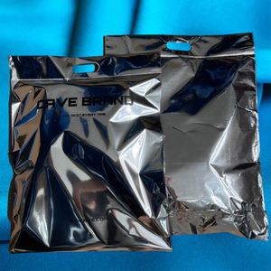 Custom LOGO Silver Mailer with Handle Waterproof Clothing Mailing Bags with Envelope Packaging Express Courier Bags - Product Image 4