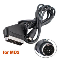 Câble Scart RGB de 1,8 m pour consoles de jeux vidéo rétro PS2/PS1//SEGA Mega Drive1/MD2/DC Dreamcast/Saturn/XBOX/XBOX 360, ventes d'usine
