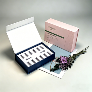 Custom Packaging Box, Magnetic Flip-top Cover <strong>Book</strong>-shaped Box, Freeze-dried Powder <strong>Essential</strong> Oil Beauty Gift <strong>Book</strong> - Product Image 3