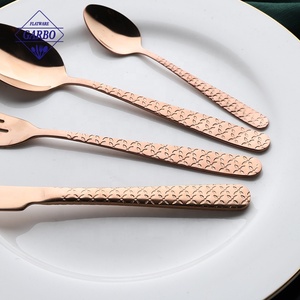 Juegos de cucharas de cena de acero inoxidable al por mayor cubiertos de plata y oro reutilizables 410 cubiertos cuchara de sopa para restaurantes - Product Image 5