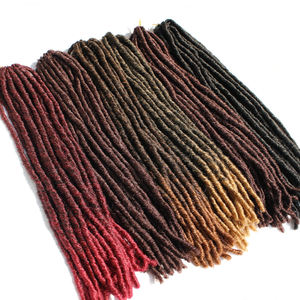 Meilleur Prix – Extensions de Cheveux Synthétiques Noirs Lisses Fausses Locs au Crochet, <span class=keywords><strong>Dreadlocks</strong></span>, Tresses Africaines pour Femmes - Product Image 4
