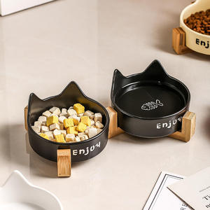 Wholesale <b>Raised</b> Ceramic <b>Dog</b> Cat Food <b>Bowl</b> Anti Spill Water Feeder Dish Easy Non Slip Clean Heavy Duty Pet Feeding Home Use - Product Image 3