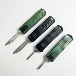 Couteau de camping Micro Tech en aluminium de haute qualité, outil EDC de poche, acier inoxydable, manche en aluminium OEM - Product Image 1