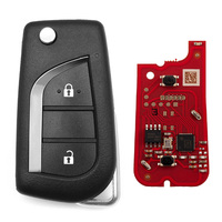 Remote Lipat Xhorse XKTO01EN 2 Tombol, Remote Xhorse VVDI, Remote Kabel untuk VVDI Key Tool Versi Global Model F