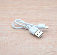 Cable de Carga para Móvil, Cable de Datos para Teléfono Android, Cable USB Micro de 25 cm