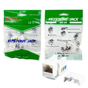 Kico Keystone Jack Cat6 Utp Rj45 Modulaire Aansluitingen Plug 8p8c