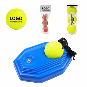 Balles de tennis d'entraînement professionnelles, haute élasticité, noyau en caoutchouc durable, logo personnalisable, vente en gros - Product Image 4