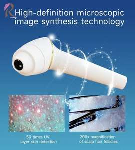 Détecteur de follicules pileux, salon de coiffure, massage apaisant du cuir chevel, appareil multifonctionnel 5 en 1 pour le soin du cuir chevel - Product Image 3