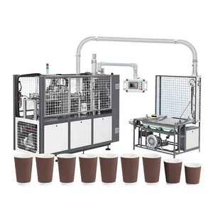 Groothandel papier kopjes koffie machine 6 oz-Automatische Hoge Snelheid 4Oz 6Oz 12Oz 16Oz 18Oz Volautomatische Papier Cup Making Machine