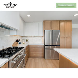 Goldtop mastercraft Shaker ตู้ครัวแบบแยกส่วนที่ทันสมัยพร้อมอ่างล้างจานทำด้วยมือสำหรับอพาร์ทเมนต์และวิลล่าสุดหรู - Product Image 6