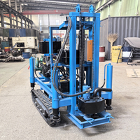 Mesin Rig Pengeboran Sumur Air Premium Efisien 180M, Crawler Hidrolik Diesel 28HP dengan Gerakan Fleksibel