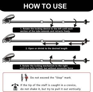 Goodwin-<span class=keywords><strong>Bastones</strong></span> <span class=keywords><strong>de</strong></span> <span class=keywords><strong>Trekking</strong></span> Retráctiles Ultraligeros con Logotipo Personalizado, Bastón Telescópico Antichoque <span class=keywords><strong>de</strong></span> Aleación <span class=keywords><strong>de</strong></span> Aluminio - Product Image 3