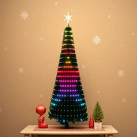 Smarte RGB-Kupfer-Weihnachtsbeleuchtung - APP-Fernbedienung, Musiksynchronisation, Timer, IP65 Wasserdicht für Weihnachtsbaum-Dekoration, LED-Streifen