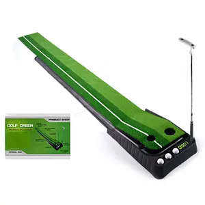 2.5M/3M Indoor golf putting matte grün tragbare golf matte mit auto ball rückkehr funktion mini golf praxis training aids