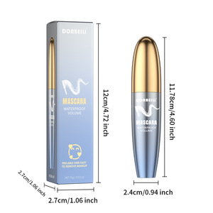 Mascara professionnel amélioré 5D à fibres bouclantes, waterproof, épaississant, allongeant, tenue 24H, sans bavures - Product Image 6