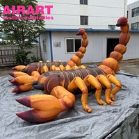 Scorpion Gonflable Géant Réaliste pour Décoration Extérieure, Jardin, Halloween et Événements – Modèle Insecte Imperméable