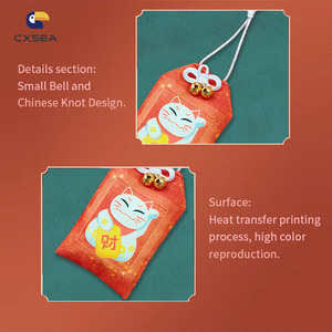 OEM fabbrica all'ingrosso di moda regalo promozionale di alta qualità tessuto tessuto tessuto tessuto portafortuna amuleto - Product Image 2