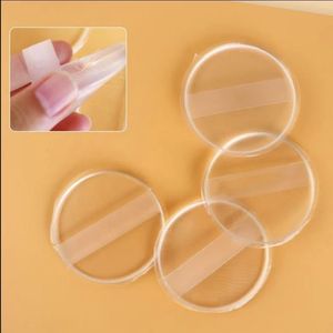 Poudre de maquillage en silicone transparente ronde élastique avec logo personnalisé, lavable - Product Image 4