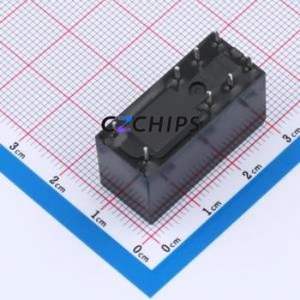 HF115F/024-2ZS4B Power Relay DIP,12.7x29mm Relay 24V 2 Changeover: 2C (DPDT-Changeover)::: 8 8A-250VAC - Product Image 2