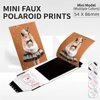 Cartes photo style Instax pour jeux d'anime, personnalisées en usine, haute qualité, type Polaroid, petite quantité minimale de commande prise en charge