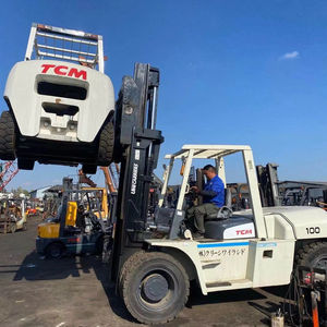 Montacargas Diésel TCM FD100 Usado, 7 Toneladas, Altura de Elevación de 3 m, Mástil de Dos Etapas, Longitud de Horquilla de 1000 mm, Ancho de Horquilla de 200 mm, Centro de Carga - Product Image 1