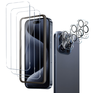 Protector de Pantalla de Vidrio Templado HD de Cobertura Total 2.5D de una Sola Pieza para iPhone 15 Max - Product Image 4