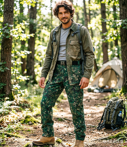 2026 New Stretch Ripstop <b>Cargo</b> Pants Men Multi Pocket Camo Hiking Trousers Quick Dry Lightweight Tactical <b>Work</b> Outdoor Security - Product Image 6