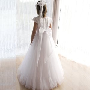 Hermosos <span class=keywords><strong>Vestidos</strong></span> de Primera <span class=keywords><strong>Comunión</strong></span> para Niñas de 2 a 12 Años, <span class=keywords><strong>Vestidos</strong></span> de Fiesta Blancos para Niñas Pequeñas, <span class=keywords><strong>Vestidos</strong></span> de Niña de las Flores de Longitud Completa <span class=keywords><strong>2022</strong></span> - Product Image 2