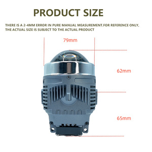 Đèn sương mù ba màu <span class=keywords><strong>Devil</strong></span> <span class=keywords><strong>Eye</strong></span> IDISON W35 3 inch, đèn pha 67W LB57W, chống nước, điều khiển bằng ứng dụng, thấu kính <span class=keywords><strong>Projector</strong></span> 3500ml dành cho xe TOYOTA - Product Image 3
