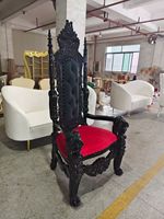 Chaises Trônes Hauts en Chêne Massif King & Queen – Chaises de Mariage Durables et Écologiques pour Hôtels, pour le Marié et la Mariée
