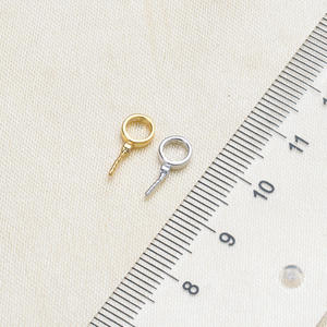 จี้เงินแท้ S925 พร้อมลูกปัดกลมขนาด 8-11 มม. อุปกรณ์ทำเครื่องประดับมุก DIY ตัวล็อคจี้เปล่าสำหรับเสื้อโค้ทผู้หญิง สร้อยคอ 3651 - Product Image 4