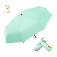 Guarda-chuva Manual Mini Personalizado com Logo, 5 Dobras, Portátil, Resistente a UV, À Prova de Vento, Leve, Design Clássico, Tubo de Ferro para Viagem