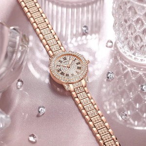 Drioshipping 2552 <b>Women's</b> Analog Quartz <b>Watch</b> Rose Gold Diamond Luxury Waterproof <b>Wrist</b> <b>Watch</b> Stainless Steel Band Glass Dial - Product Image 5