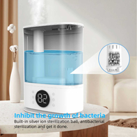Humidificateur ultrasonique 7L le plus vendu pour la maison et l'hôtel avec diffuseur d'arômes, brume chaude, garantie 1 an