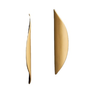 Creative Personality European Style <b>Light</b> Luxury Drawer Brass Handle Modern Minimalist Kitchen Cabinet <b>Pull</b> Handle - Product Image 3