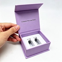 Boîtes de rangement de luxe personnalisées avec logo imprimé pour flacons magnétiques Pepti, inserts en EVA, autocollants pour flacons de 3 ml et 10 ml